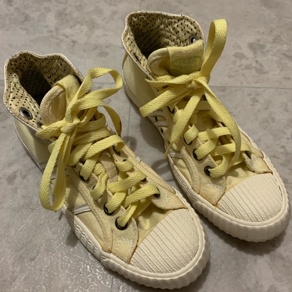 diesel shoes yellow